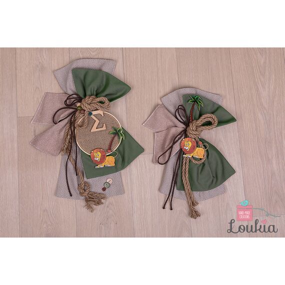 Loukia Χειροποίητος Φιόγκος Βάπτισης M610 - Μπρανς στο Oneirokosmos