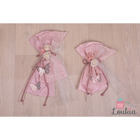 Loukia Χειροποίητος Φιόγκος Βάπτισης M615 - Μπρανς στο Oneirokosmos