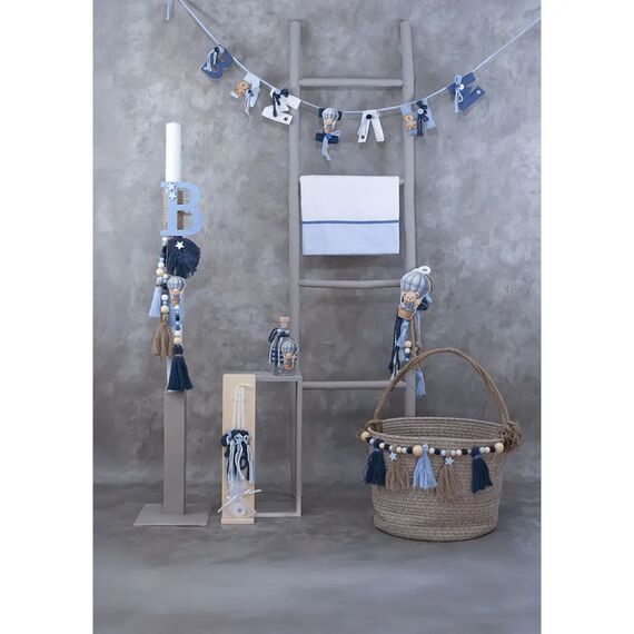 Loukia Σετ Βάπτισης "Dreamy Bear Balloon" ΣΕΤ 702 - Για Αγόρι στο Oneirokosmos