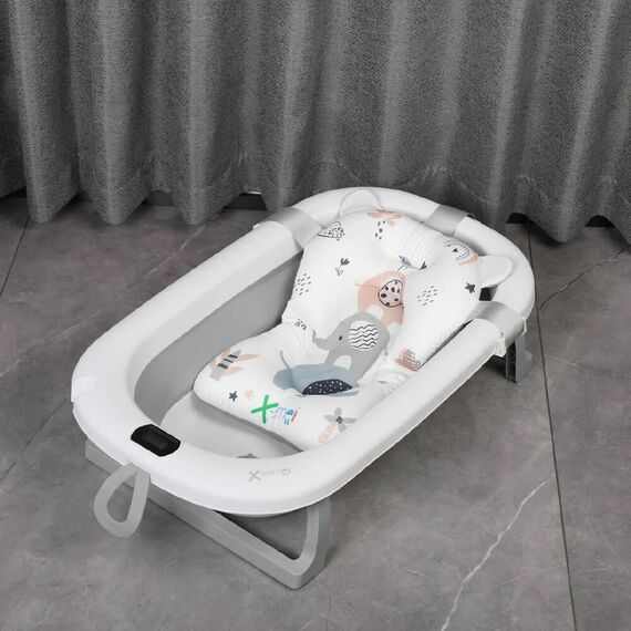 X-Treme Baby Πτυσσόμενο Μπάνιο με Θερμόμετρο Grey XT318 - Μπανάκια στο Oneirokosmos