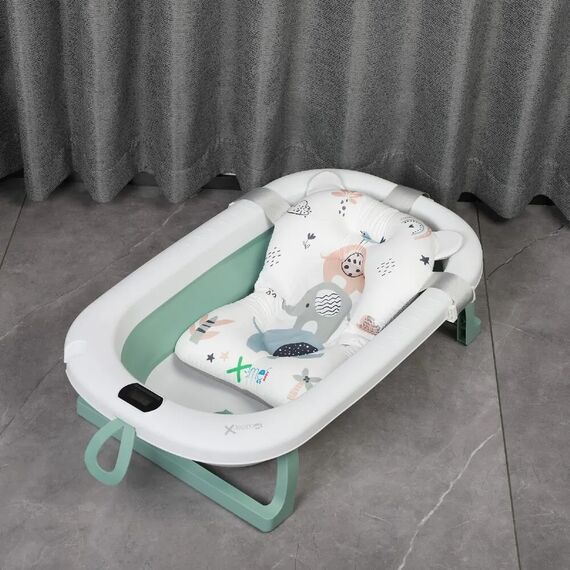 X-Treme Baby Πτυσσόμενο Μπάνιο με Θερμόμετρο Green XT319 - Μπανάκια στο Oneirokosmos