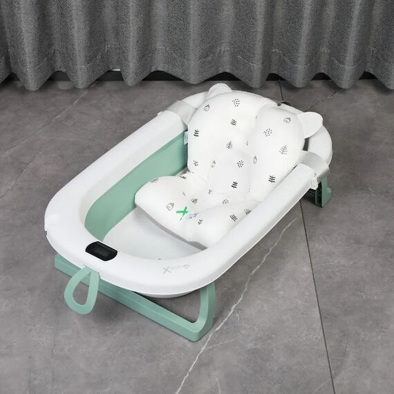 X-Treme Baby Πτυσσόμενο Μπάνιο με Θερμόμετρο Green XT319 - Μπανάκια στο Oneirokosmos