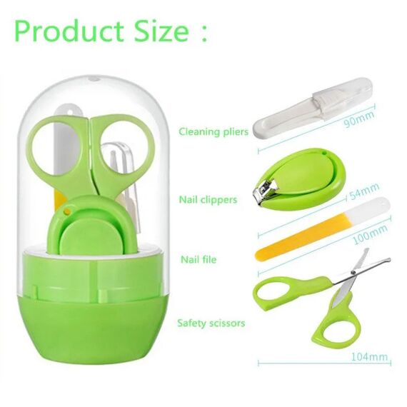 Baby Safety Nail Clippers Πράσινο 4τεμ - Χτένες - Βούρτσες - Ψαλιδάκια στο Oneirokosmos