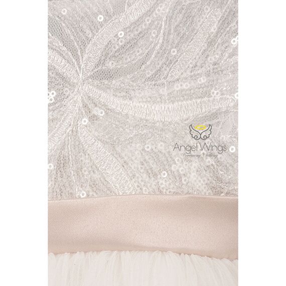 Angel Wings Βαπτιστικό Ρούχο για Κορίτσι Pavlina Σχέδιο 306 Off White - Ρούχα Βάπτισης για Κορίτσι στο Oneirokosmos