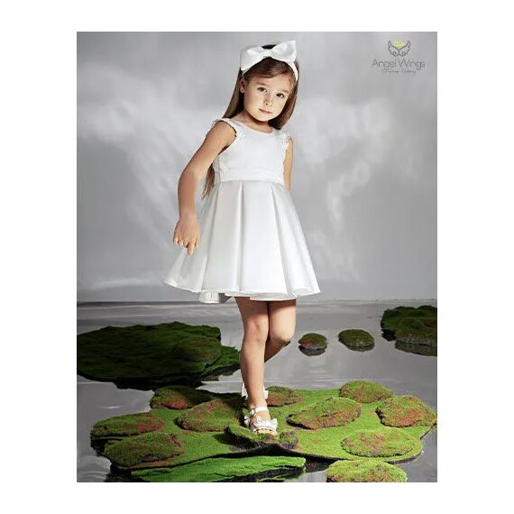 Angel Wings Βαπτιστικό Ρούχο για Κορίτσι Loucia Σχέδιο 307 Off White - Ρούχα Βάπτισης για Κορίτσι στο Oneirokosmos