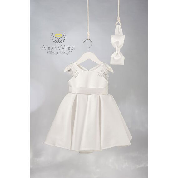 Angel Wings Βαπτιστικό Ρούχο για Κορίτσι Loucia Σχέδιο 307 Off White - Ρούχα Βάπτισης για Κορίτσι στο Oneirokosmos