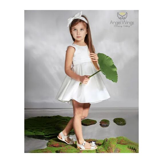 Angel Wings Βαπτιστικό Ρούχο για Κορίτσι Loucia Σχέδιο 307 Off White - Ρούχα Βάπτισης για Κορίτσι στο Oneirokosmos