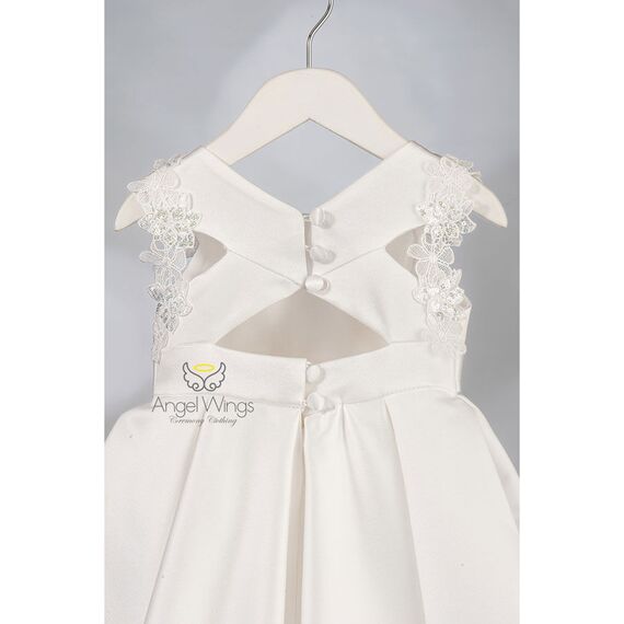 Angel Wings Βαπτιστικό Ρούχο για Κορίτσι Loucia Σχέδιο 307 Off White - Ρούχα Βάπτισης για Κορίτσι στο Oneirokosmos