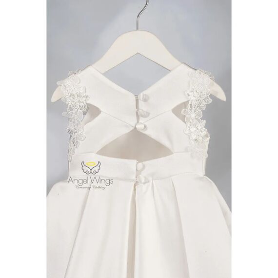 Angel Wings Βαπτιστικό Ρούχο για Κορίτσι Loucia Σχέδιο 307 Off White - Ρούχα Βάπτισης για Κορίτσι στο Oneirokosmos