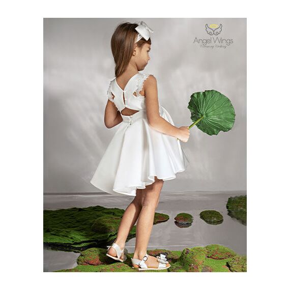 Angel Wings Βαπτιστικό Ρούχο για Κορίτσι Loucia Σχέδιο 307 Off White - Ρούχα Βάπτισης για Κορίτσι στο Oneirokosmos