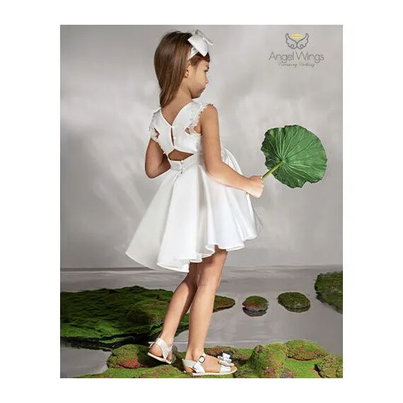 Angel Wings Βαπτιστικό Ρούχο για Κορίτσι Loucia Σχέδιο 307 Off White - Ρούχα Βάπτισης για Κορίτσι στο Oneirokosmos