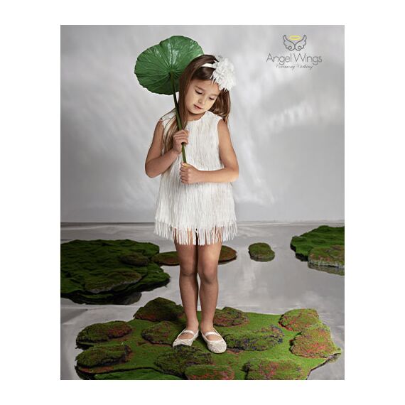 Angel Wings Βαπτιστικό Ρούχο για Κορίτσι Sandra Σχέδιο 310 Off White - Ρούχα Βάπτισης για Κορίτσι στο Oneirokosmos