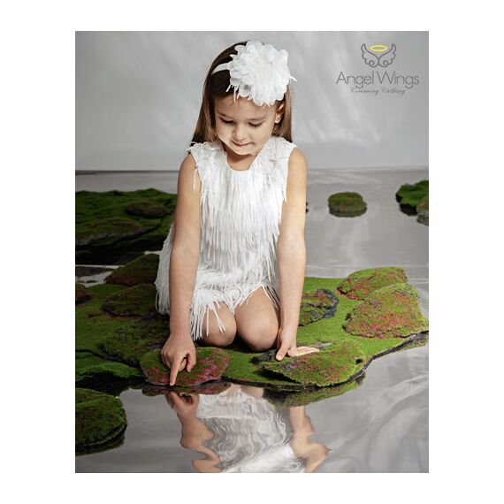 Angel Wings Βαπτιστικό Ρούχο για Κορίτσι Sandra Σχέδιο 310 Off White - Ρούχα Βάπτισης για Κορίτσι στο Oneirokosmos