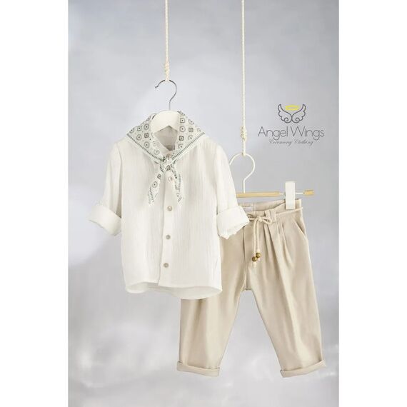 Angel Wings Βαπτιστικό Ρούχο για Αγόρι  Salvadore Σχέδιο 316 - Ρούχα Βάπτισης για Αγόρι στο Oneirokosmos