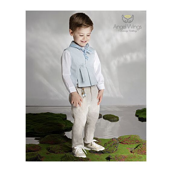 Angel Wings Βαπτιστικό Ρούχο για Αγόρι  Bruno Σχέδιο 321 - Ρούχα Βάπτισης για Αγόρι στο Oneirokosmos