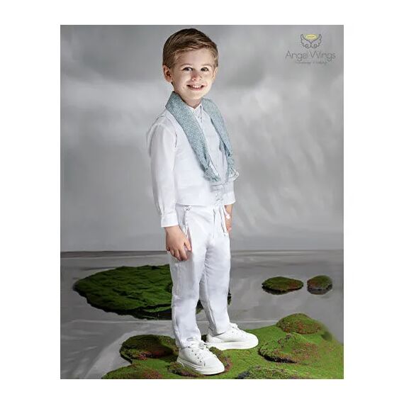 Angel Wings Βαπτιστικό Ρούχο για Αγόρι  William Σχέδιο 326 - Ρούχα Βάπτισης για Αγόρι στο Oneirokosmos