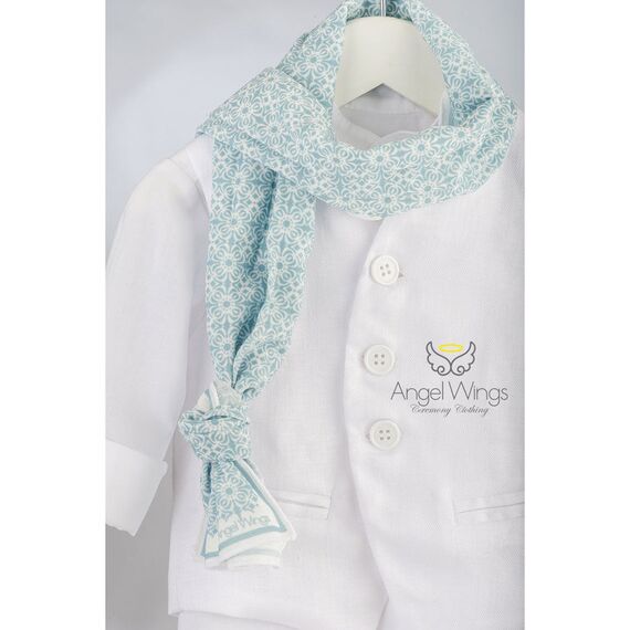 Angel Wings Βαπτιστικό Ρούχο για Αγόρι  William Σχέδιο 326 - Ρούχα Βάπτισης για Αγόρι στο Oneirokosmos