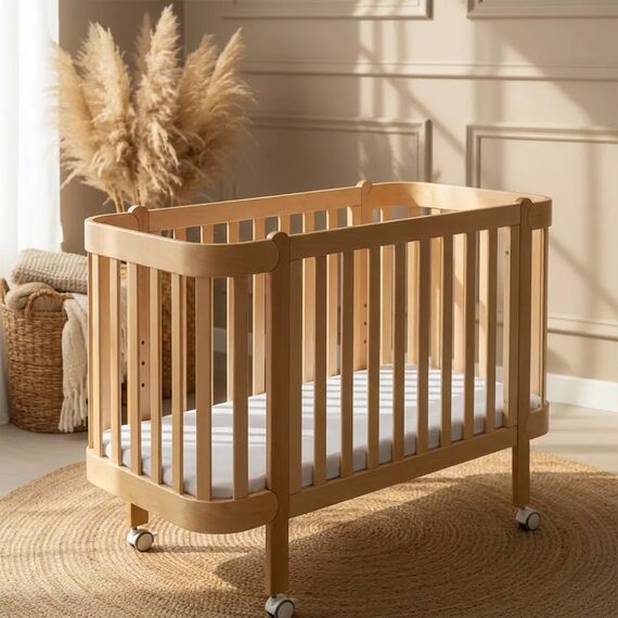 IngVart Βρεφική Κούνια Anti-Reflux Nika Φυσικό Ξύλο για Στρώμα 60Χ94cm - Βρεφικά Κρεβάτια Μετατρεπόμενα σε Προεφηβικά στο Oneirokosmos