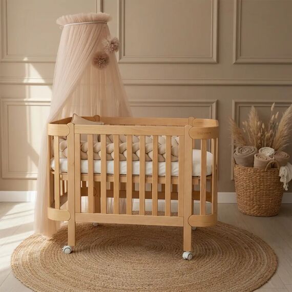 IngVart Βρεφική Κούνια Anti-Reflux Nika Φυσικό Ξύλο για Στρώμα 60Χ94cm - Βρεφικά Κρεβάτια Μετατρεπόμενα σε Προεφηβικά στο Oneirokosmos