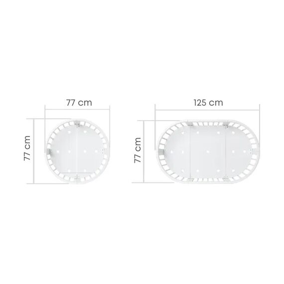 IngVart Κούνια Smart Bed Round 9 σε 1 Λευκό - Βρεφικά Κρεβάτια Μετατρεπόμενα σε Προεφηβικά στο Oneirokosmos