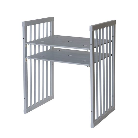 IngVart Κούνια Smart Bed Oval 9 σε 1 Γκρι - Βρεφικά Κρεβάτια Μετατρεπόμενα σε Προεφηβικά στο Oneirokosmos