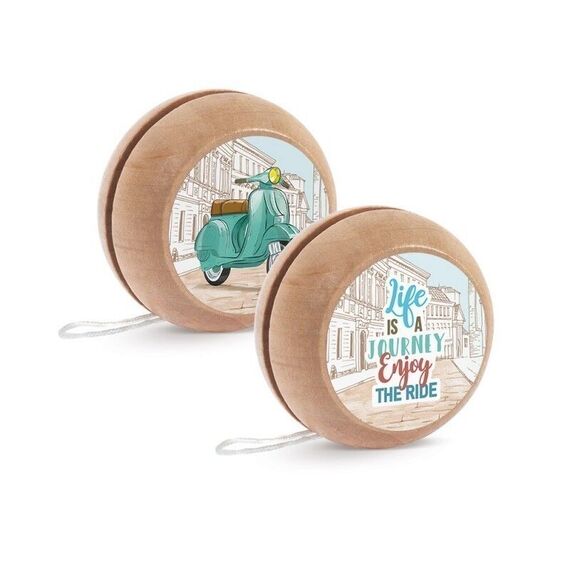 Μπομπονιέρα Ξύλινο Yo-Υo Βέσπα Μ975 - Μπομπονιέρες Βάπτισης στο Oneirokosmos