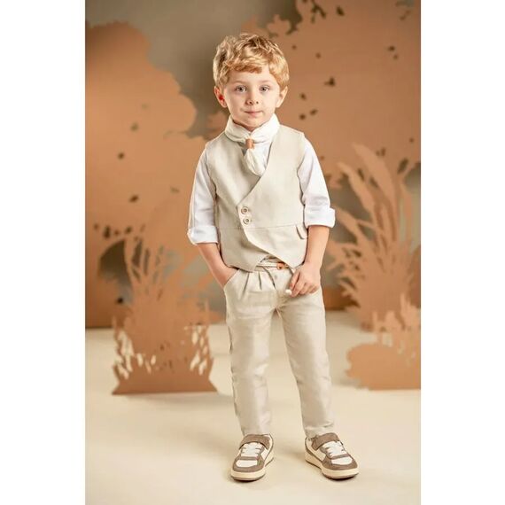 Baby Bloom Βαπτιστικό Σέτ Αγορίστικο 126.04.7980 - Ρούχα Βάπτισης για Αγόρι στο Oneirokosmos