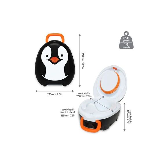 My Carry Potty Φορητό Γιο Γιο Τσαντάκι Penguin - WC- Γιογιό-Μειωτές Τουαλέτας-Σκαλοπατάκια στο Oneirokosmos