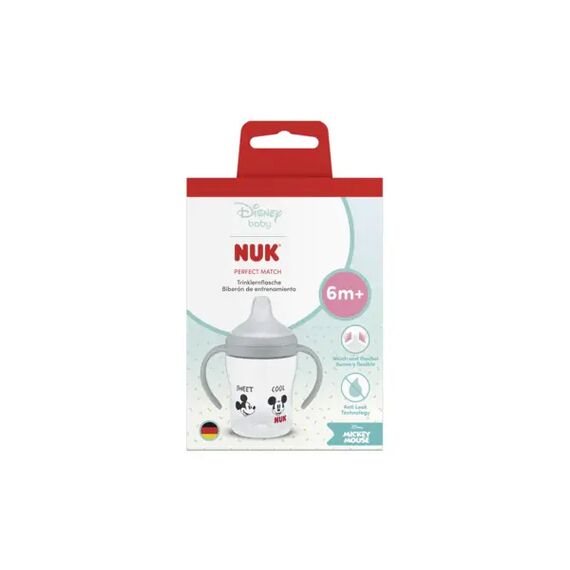 Nuk Perfect Match Εκπαιδευτικό Ποτηράκι με Στόμιο Σιλικόνης 6m+ 150ml Mickey 10215396 - Εκπαιδευτικά Ποτηράκια στο Oneirokosmos