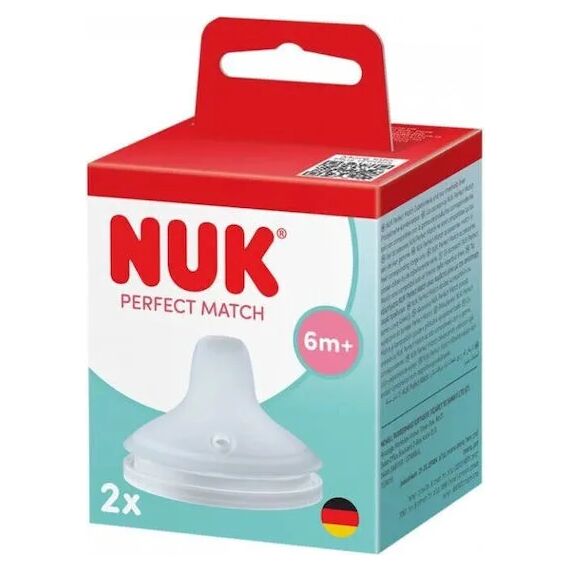 Nuk Perfect Match Ρύγχος Σιλικόνης 6m+ 2τμχ 10256514 - Θηλές στο Oneirokosmos
