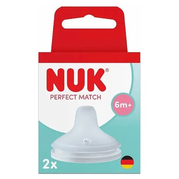 Nuk Perfect Match Ρύγχος Σιλικόνης 6m+ 2τμχ 10256514 - Θηλές στο Oneirokosmos