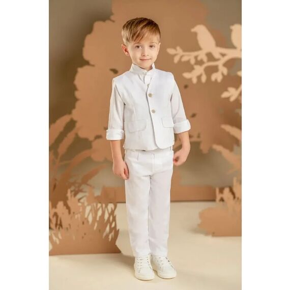 Baby Bloom Βαπτιστικό Σέτ Αγορίστικο 126.06.7980 - Ρούχα Βάπτισης για Αγόρι στο Oneirokosmos