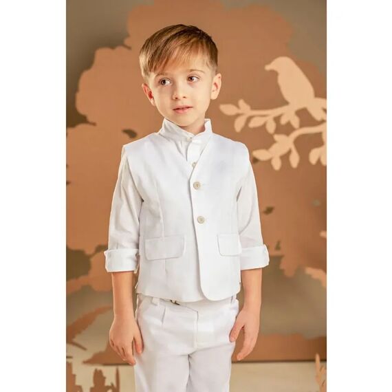Baby Bloom Βαπτιστικό Σέτ Αγορίστικο 126.06.7980 - Ρούχα Βάπτισης για Αγόρι στο Oneirokosmos