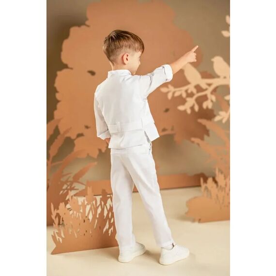 Baby Bloom Βαπτιστικό Σέτ Αγορίστικο 126.06.7980 - Ρούχα Βάπτισης για Αγόρι στο Oneirokosmos