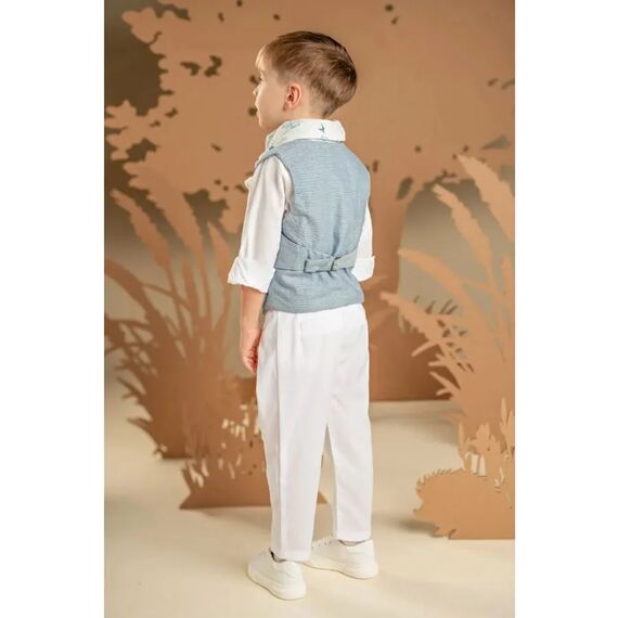 Baby Bloom Βαπτιστικό Σέτ Αγορίστικο 126.09.7280 - Ρούχα Βάπτισης για Αγόρι στο Oneirokosmos