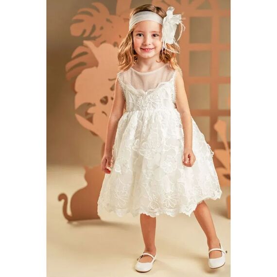 Baby Bloom Φόρεμα Βάπτισης 126.126.6580 - Ρούχα Βάπτισης για Κορίτσι στο Oneirokosmos