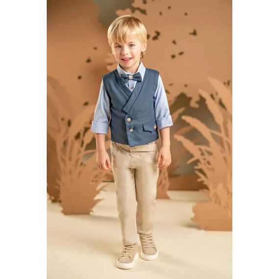 Baby Bloom Βαπτιστικό Σέτ Αγορίστικο 126.15.6970 - Ρούχα Βάπτισης για Αγόρι στο Oneirokosmos