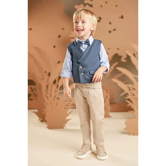 Baby Bloom Βαπτιστικό Σέτ Αγορίστικο 126.15.6970 - Ρούχα Βάπτισης για Αγόρι στο Oneirokosmos