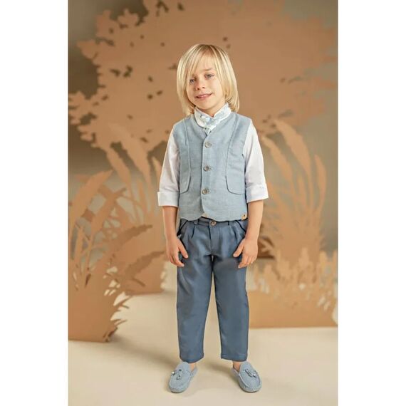 Baby Bloom Βαπτιστικό Σέτ Αγορίστικο 126.16.7280 - Ρούχα Βάπτισης για Αγόρι στο Oneirokosmos