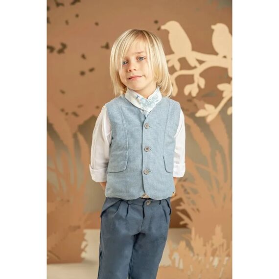 Baby Bloom Βαπτιστικό Σέτ Αγορίστικο 126.16.7280 - Ρούχα Βάπτισης για Αγόρι στο Oneirokosmos