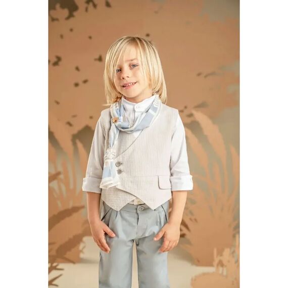 Baby Bloom Βαπτιστικό Σέτ Αγορίστικο 126.17.7980 - Ρούχα Βάπτισης για Αγόρι στο Oneirokosmos