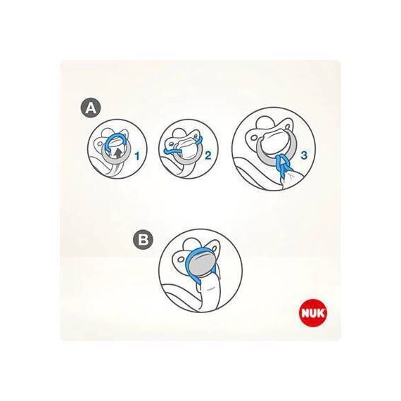 Nuk Disney Mickey Κορδέλα Πιπίλας 10256495 - Πιπίλες στο Oneirokosmos