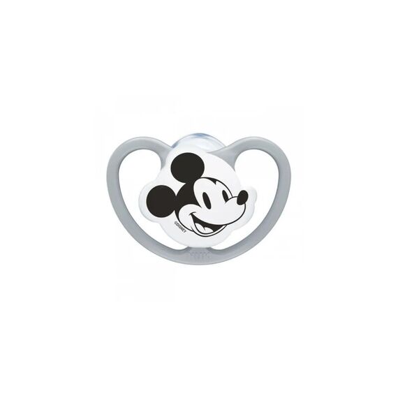 Nuk Perfect Match Air Πιπίλα Σιλικόνης με Θήκη Mickey Grey 6-18m 10176362 - Πιπίλες στο Oneirokosmos