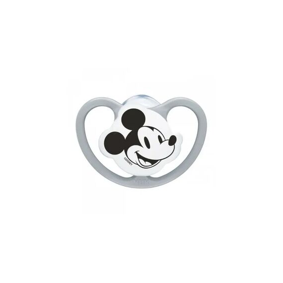 Nuk Perfect Match Air Πιπίλα Σιλικόνης με Θήκη Mickey Grey 6-18m 10176362 - Πιπίλες στο Oneirokosmos