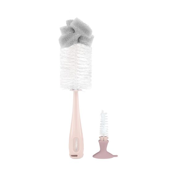 KIKKA BOO ΒΟΥΡΤΣΑ ΚΑΘΑΡΙΣΜΟΥ ΜΠΙΜΠΕΡΟ-BRUSH FOR BOTTLES 2in1 pink 31302020079 - Μπιμπερό στο Oneirokosmos