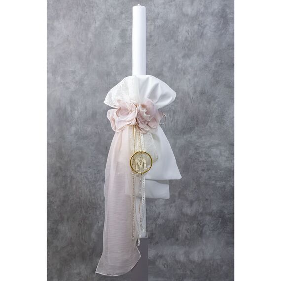 Loukia Λαμπάδα Βάπτισης "Garden Rose" Ε757 - Για Κορίτσι στο Oneirokosmos