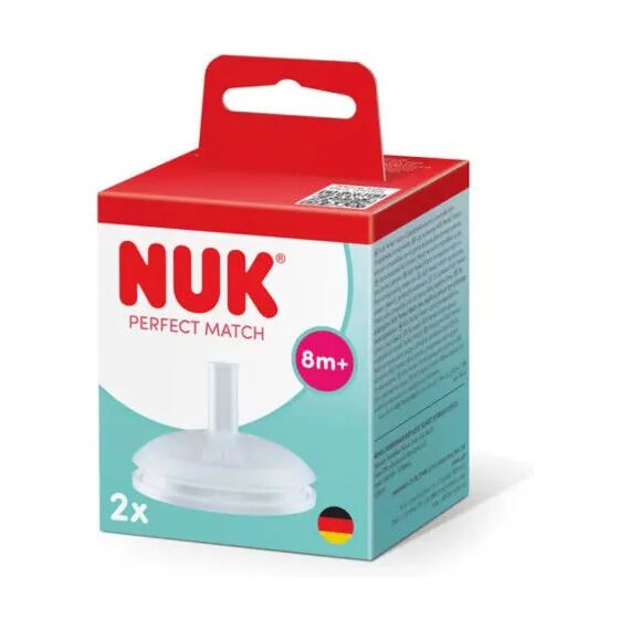 Nuk Perfect Match Ανταλλακτικό Καλαμάκι Σιλικόνης 8m+ 2τμχ 10256515 - Θηλές στο Oneirokosmos