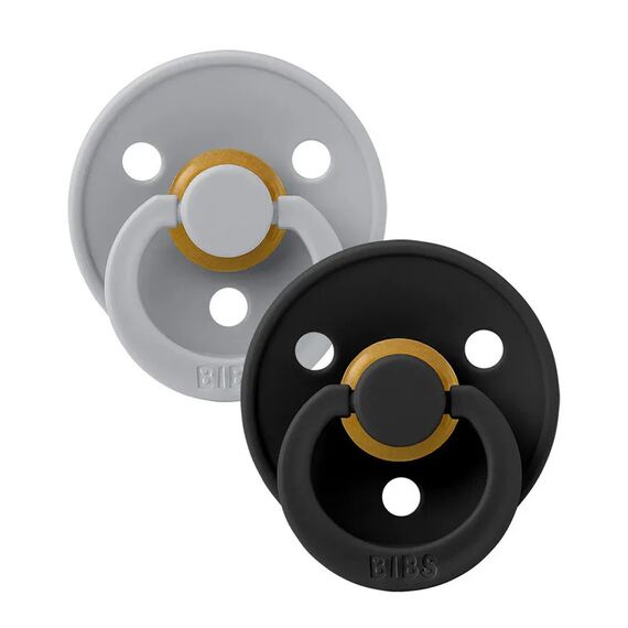Bibs Σετ Πιπίλες Colour Latex No3  Cloud / Black 2τμχ. 130270 - Πιπίλες στο Oneirokosmos