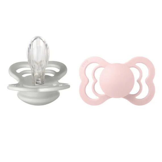 Bibs Σετ Πιπίλες Supreme Σιλικόνης No 2  Haze/Blossom 2 τμχ 260352 - Πιπίλες στο Oneirokosmos