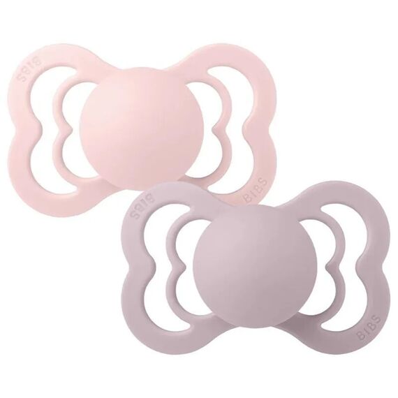 Bibs Σετ Πιπίλες Supreme Σιλικόνης No 2 Blossom / Dusky Lilac 2 τμχ 260422 - Πιπίλες στο Oneirokosmos